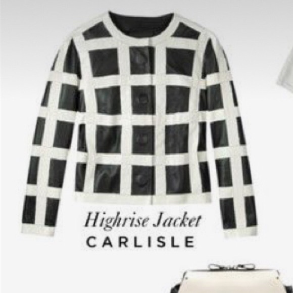 CARLISLE • Gorgeous HIGHRISE Leather Jacket $1395 Retail - Picture 3 of 16